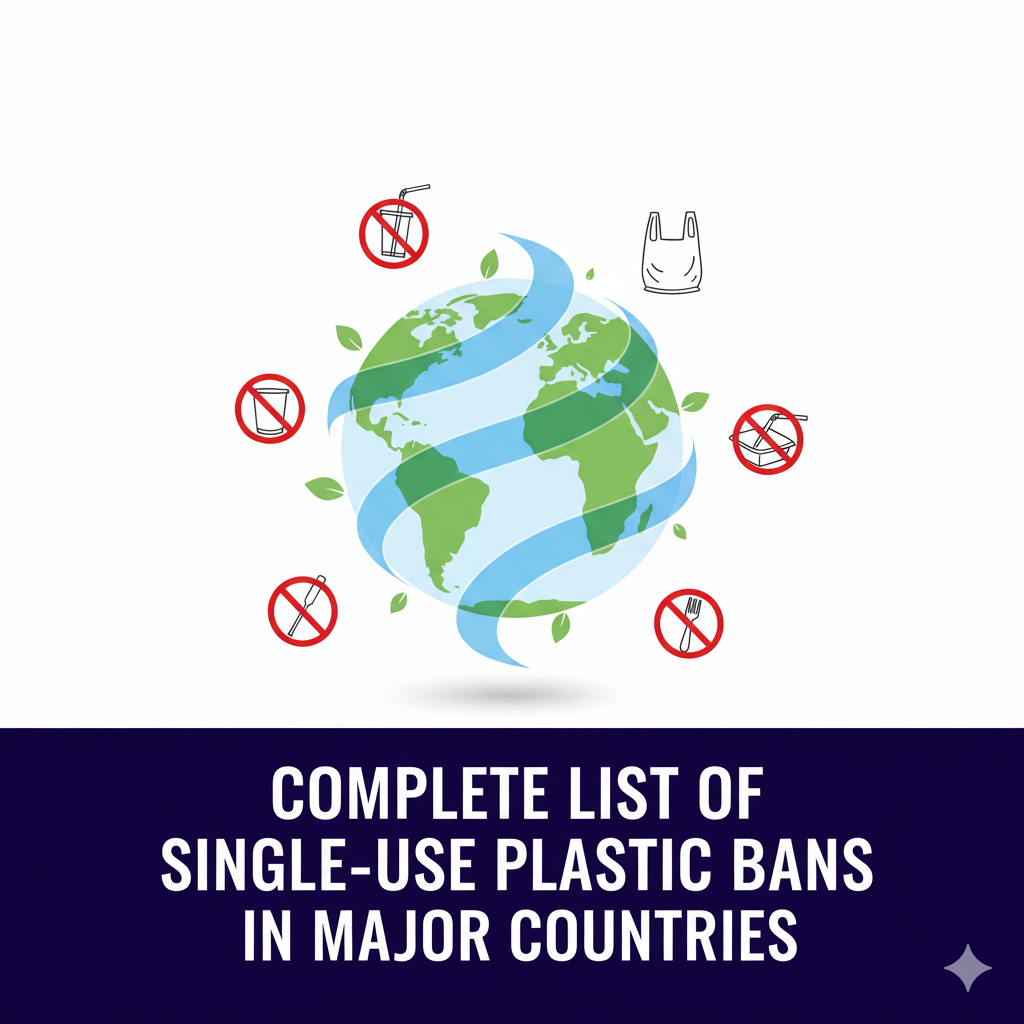 Complete List of Single-Use Plastic Bans in Major Countries